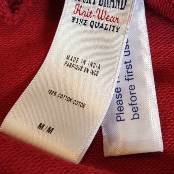 Vintage Lucky Brand Maroon Trench Coat Toggle Button Cardigan, M - Picture 8 of 12